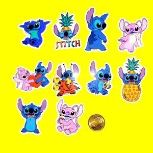 3/$20 Brand New 10x Disney Stitch Waterproof Stickers #3